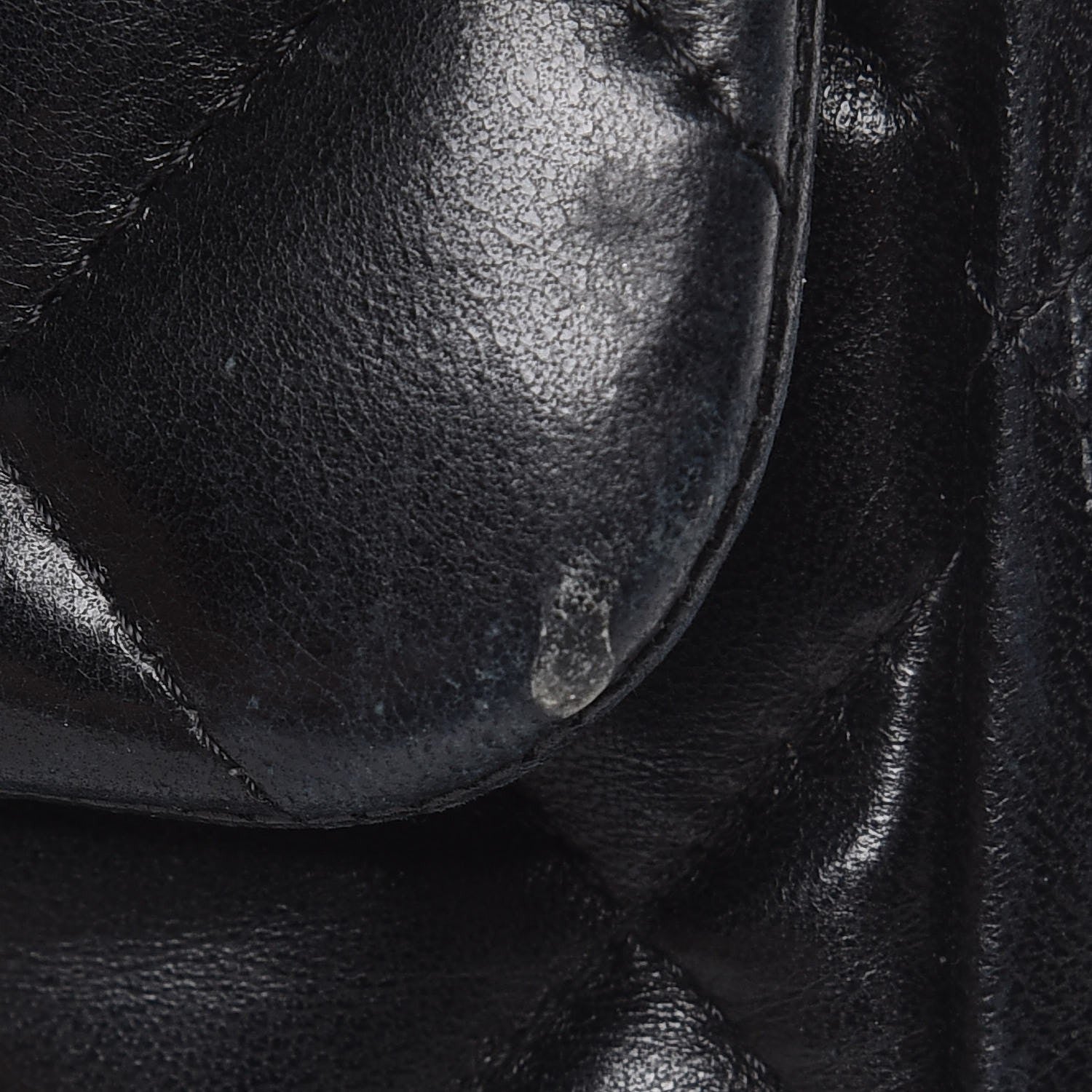 Chanel Lambskin Quilted Jumbo Single Flap Black 16 of 17