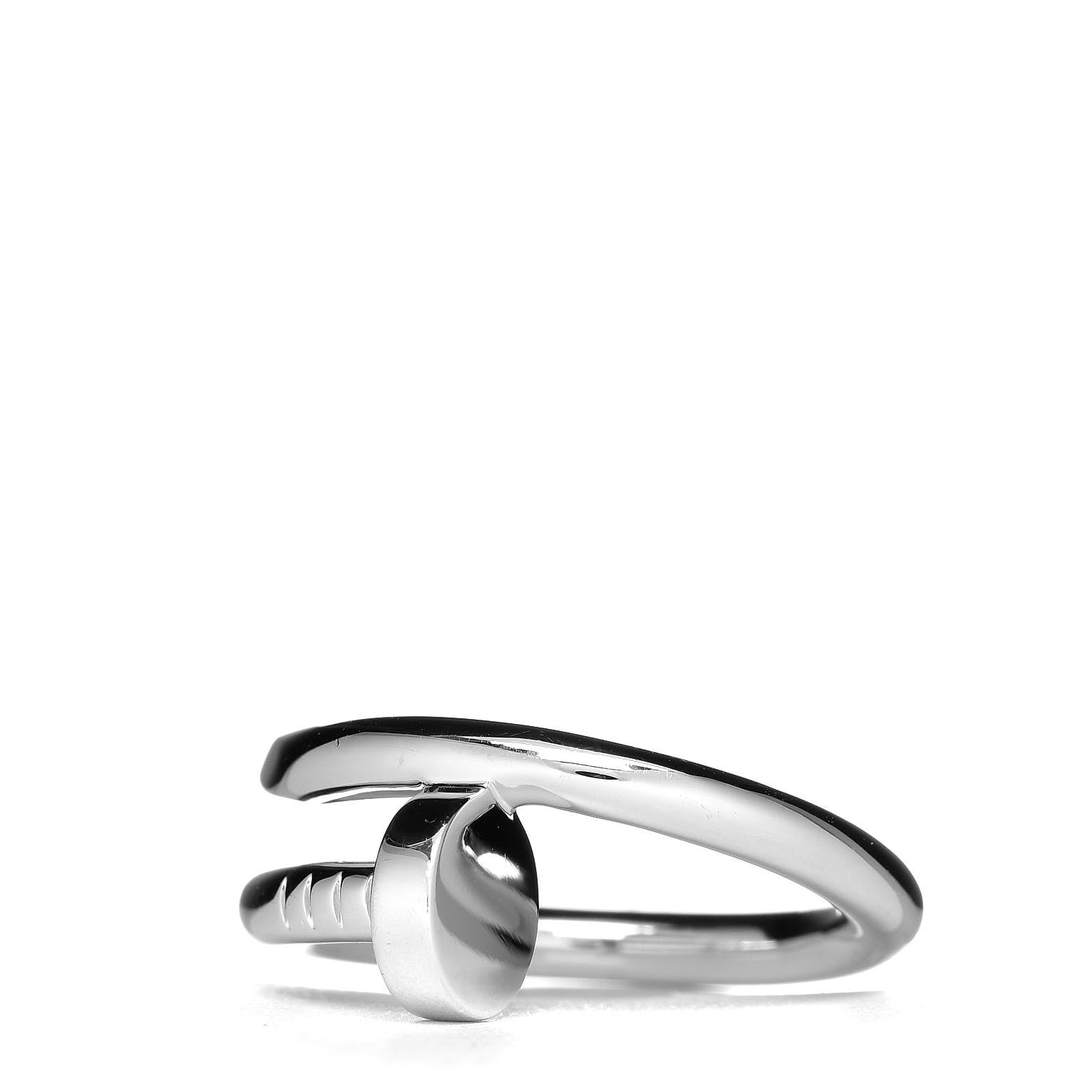 Cartier 18K White Gold Juste Un Clou Ring 55 7.25 3 of 6