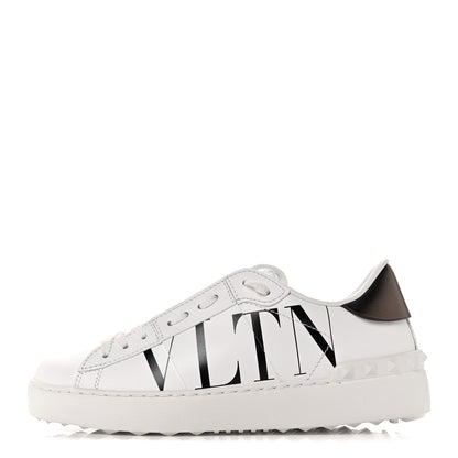 Valentino Garavani Calfskin VLTN Rockstud Open Sneakers 36.5 White 1 of 7