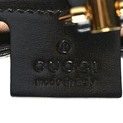Gucci Boarded Dyana Lux Calfskin Small Jackie 1961 Hobo Black 7 of 17