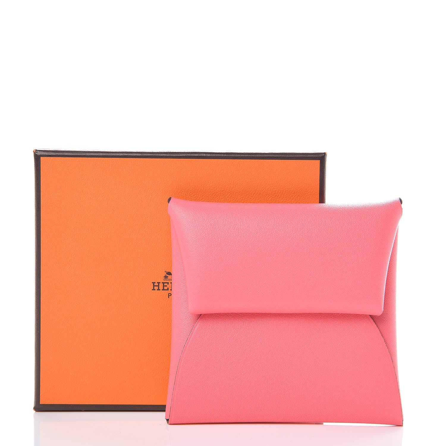 Hermes Evercolor Bastia Coin Purse Rose Azalee 7 of 7