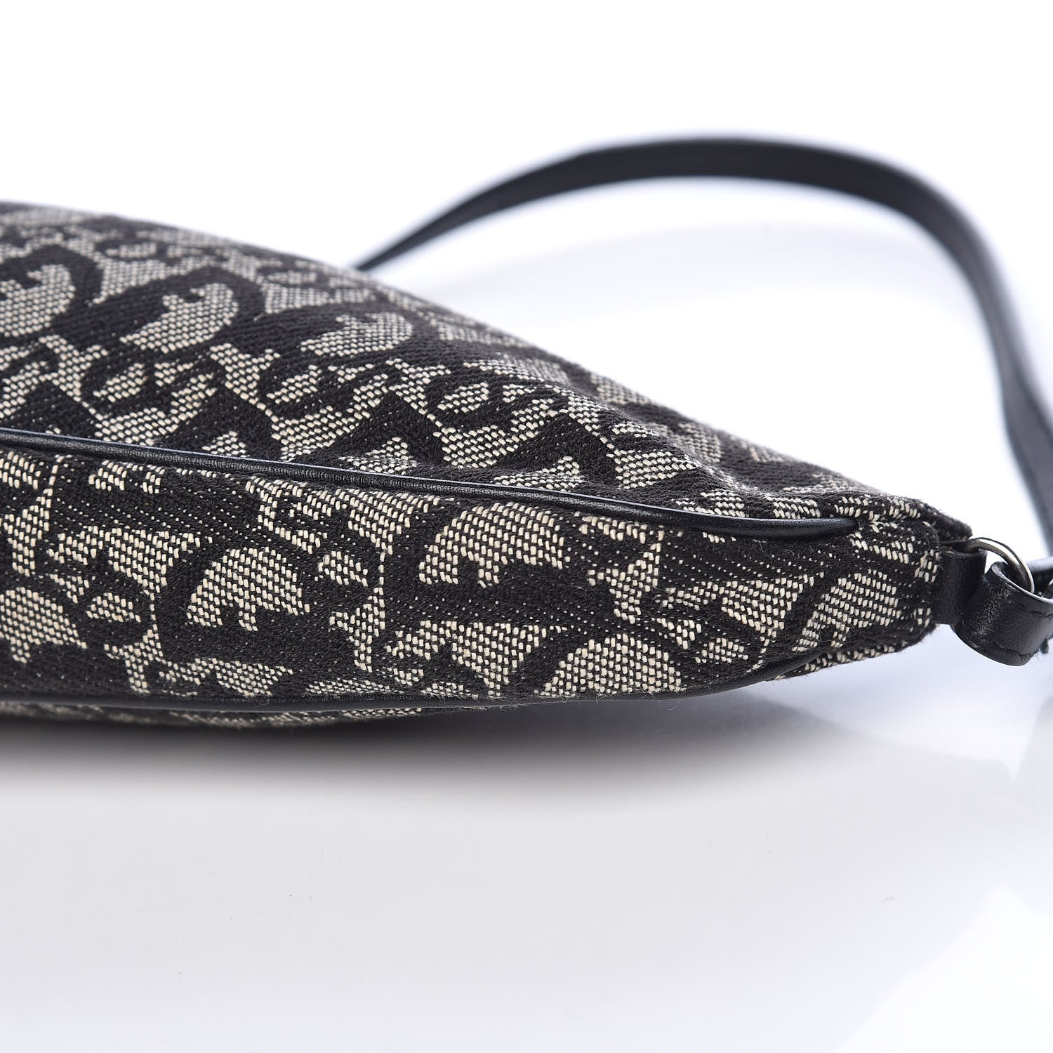 Christian Dior Monogram Mini Saddle Pochette Black 9 of 10