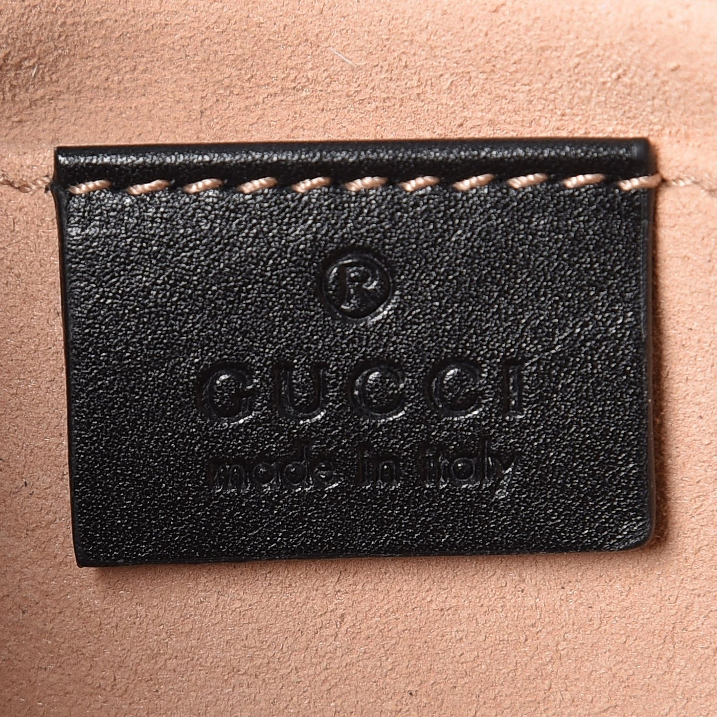 Calfskin Matelasse Pearly GG Marmont Chain Belt Bag Black