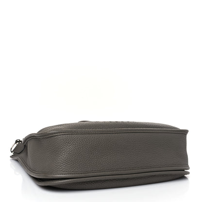 Hermes Taurillon Clemence Evelyne III PM Gris Asphalte 4 of 9
