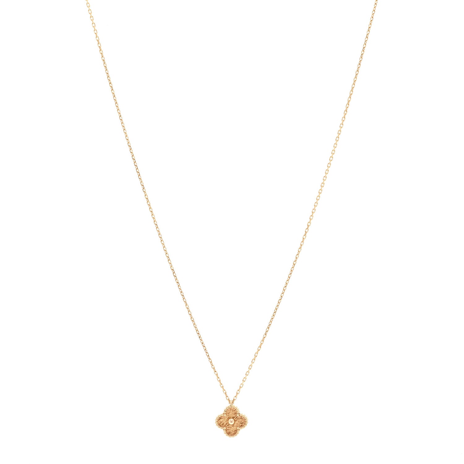 Van Cleef & Arpels 18K Rose Gold Sweet Alhambra Pendant Necklace 1 of 6
