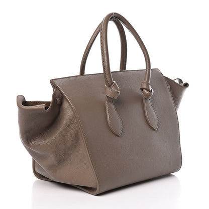 Celine Crisped Calfskin Medium Tie Knot Tote Taupe 4 of 31