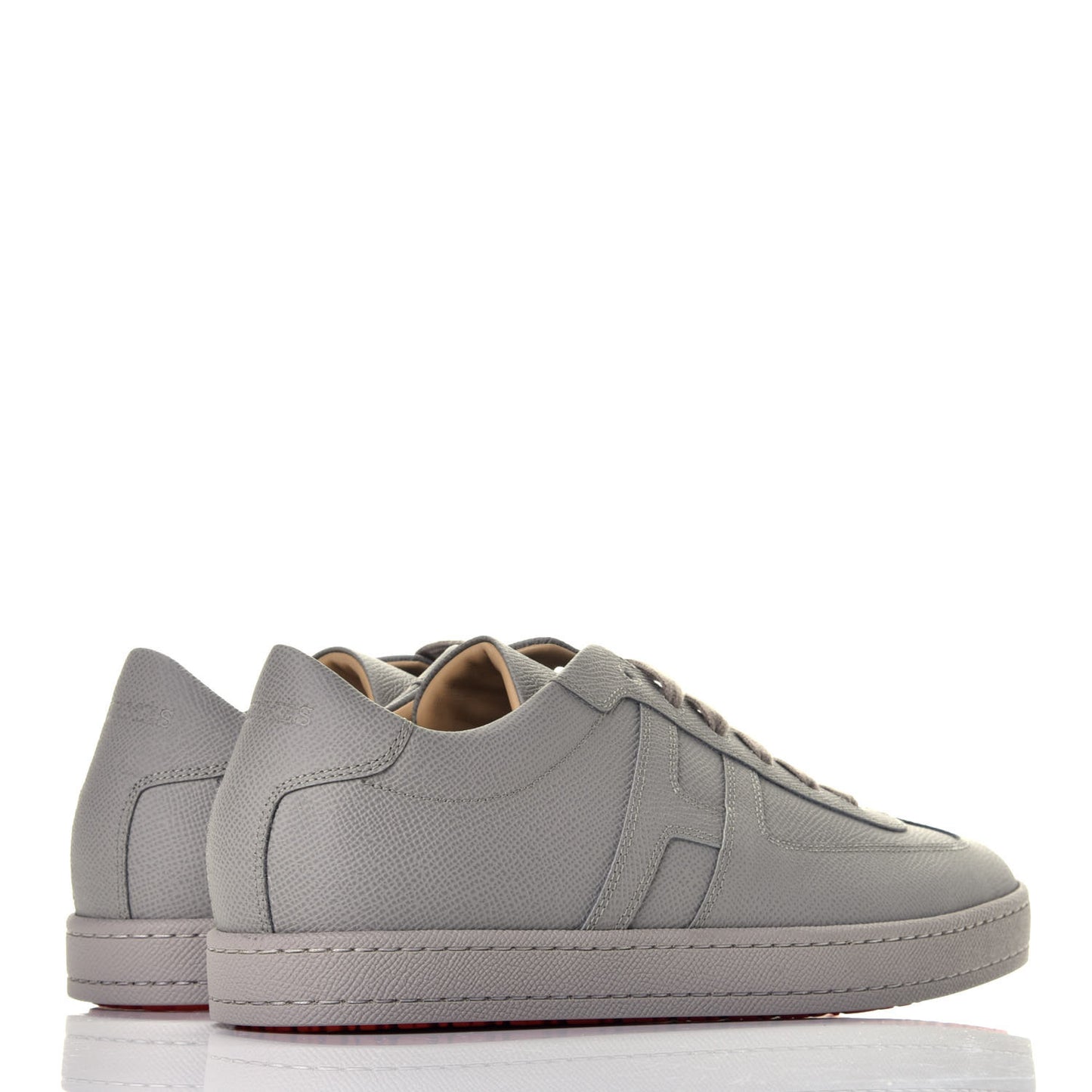 Matte Epsom Calfskin Mens Olympic Sneakers 42 Mastic