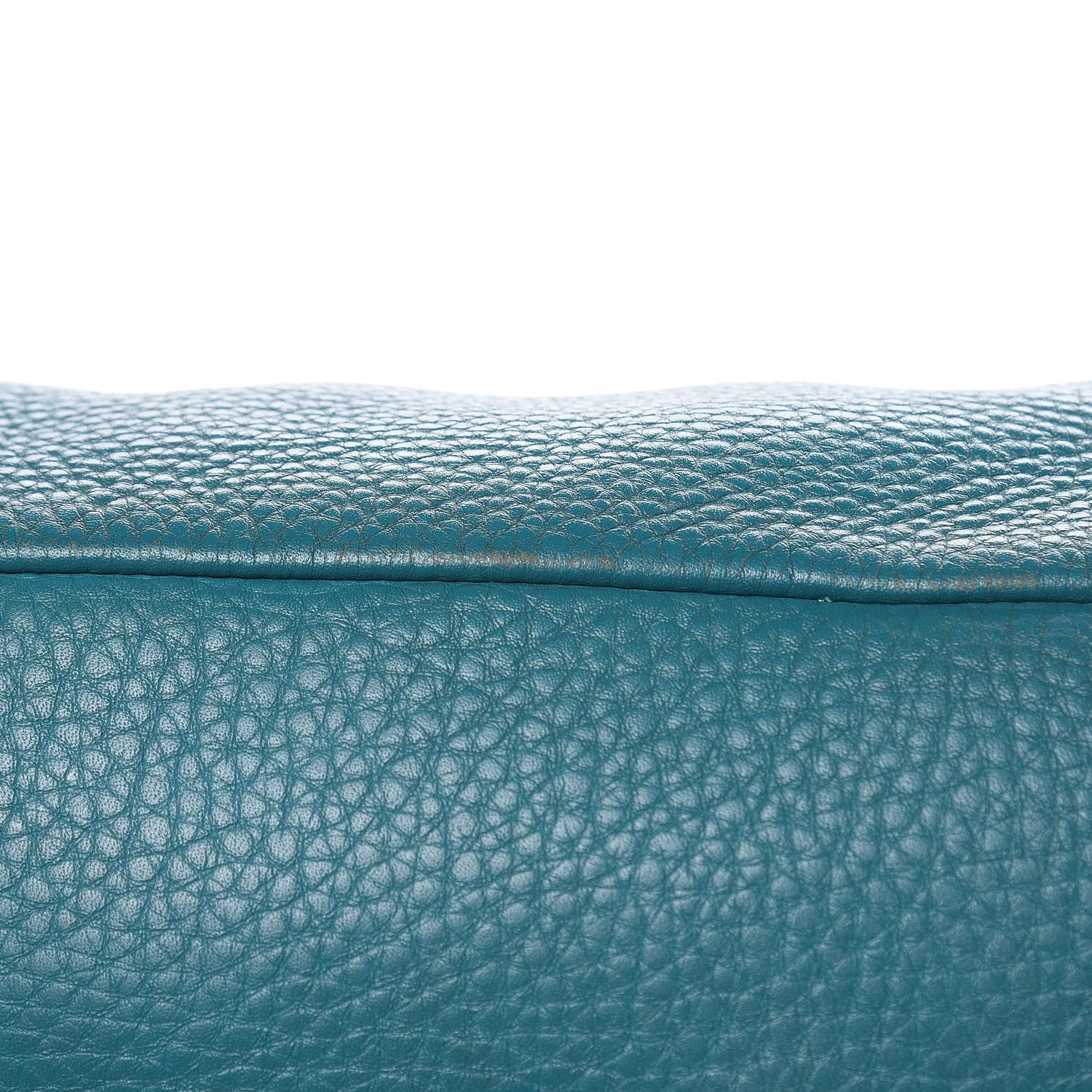 Prada Vitello Daino Shopping Tote Turchese 9 of 15