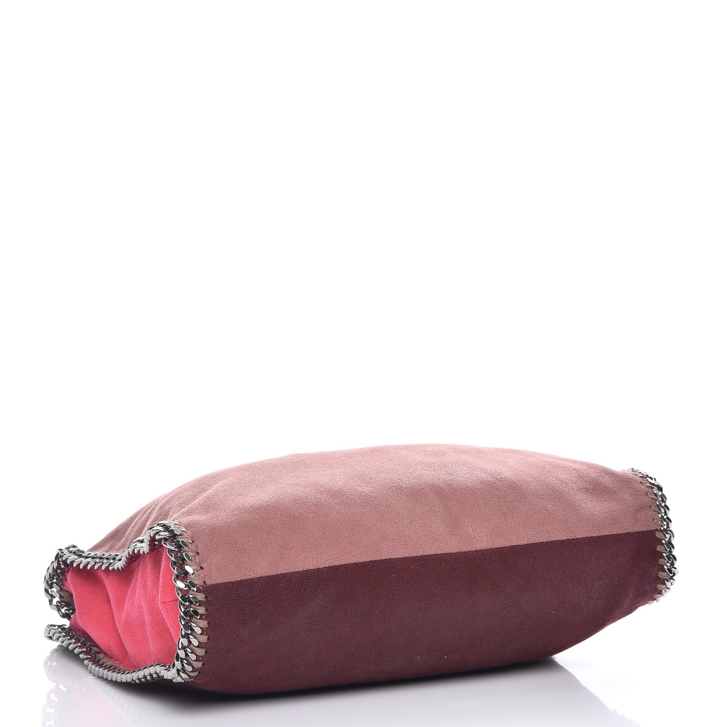Stella McCartney Shaggy Deer Tri-Color Falabella Fold Over Tote Pink 4 of 10