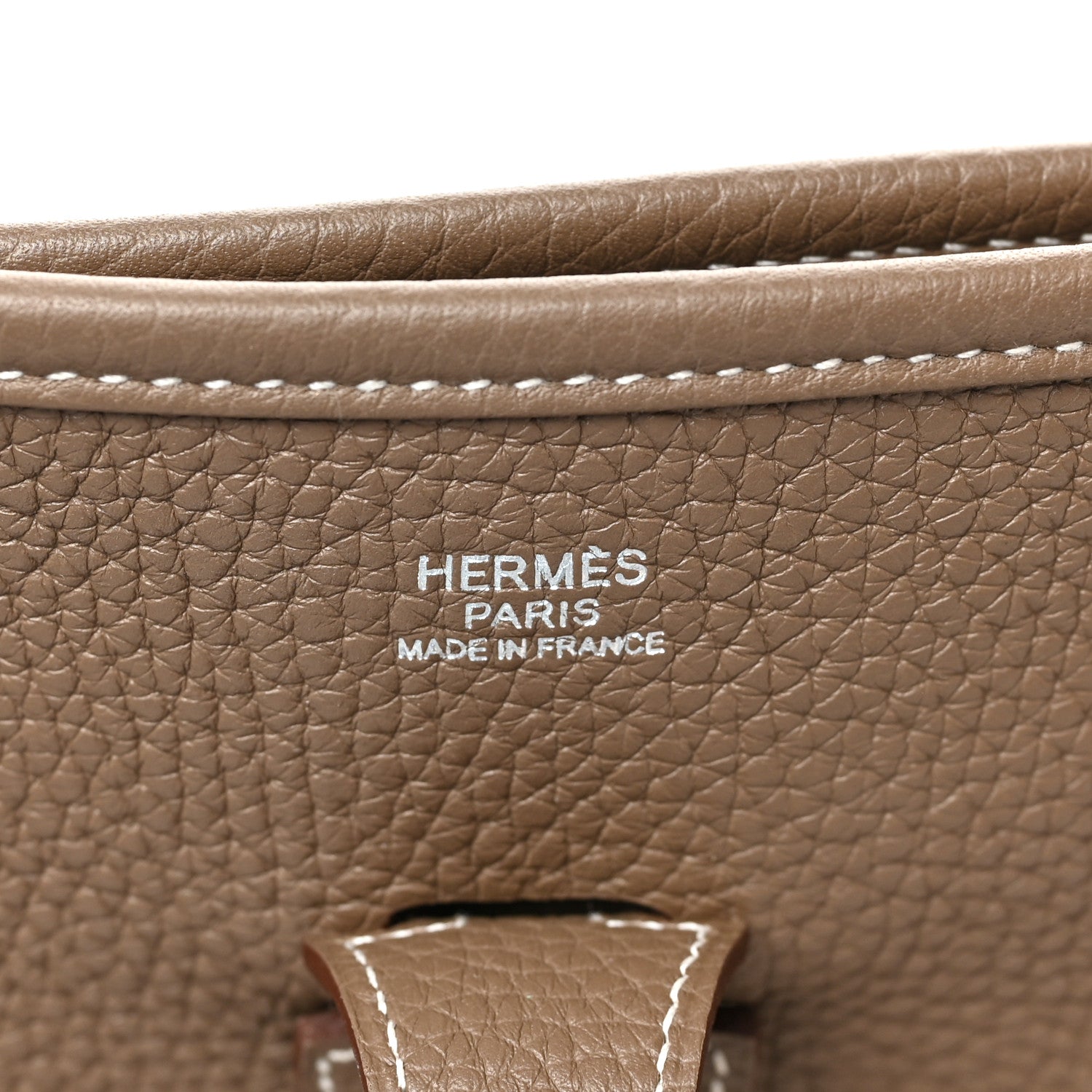 Hermes Taurillon Clemence Evelyne III PM Etoupe 6 of 10