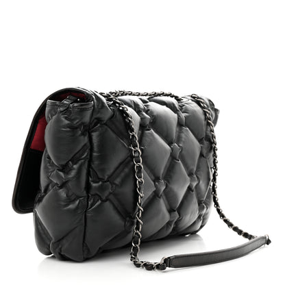 Chanel Calfskin Quilted Large Chesterfield Flap Black 4 of 13