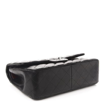 Chanel Lambskin Quilted Jumbo Double Flap Black 4 of 12
