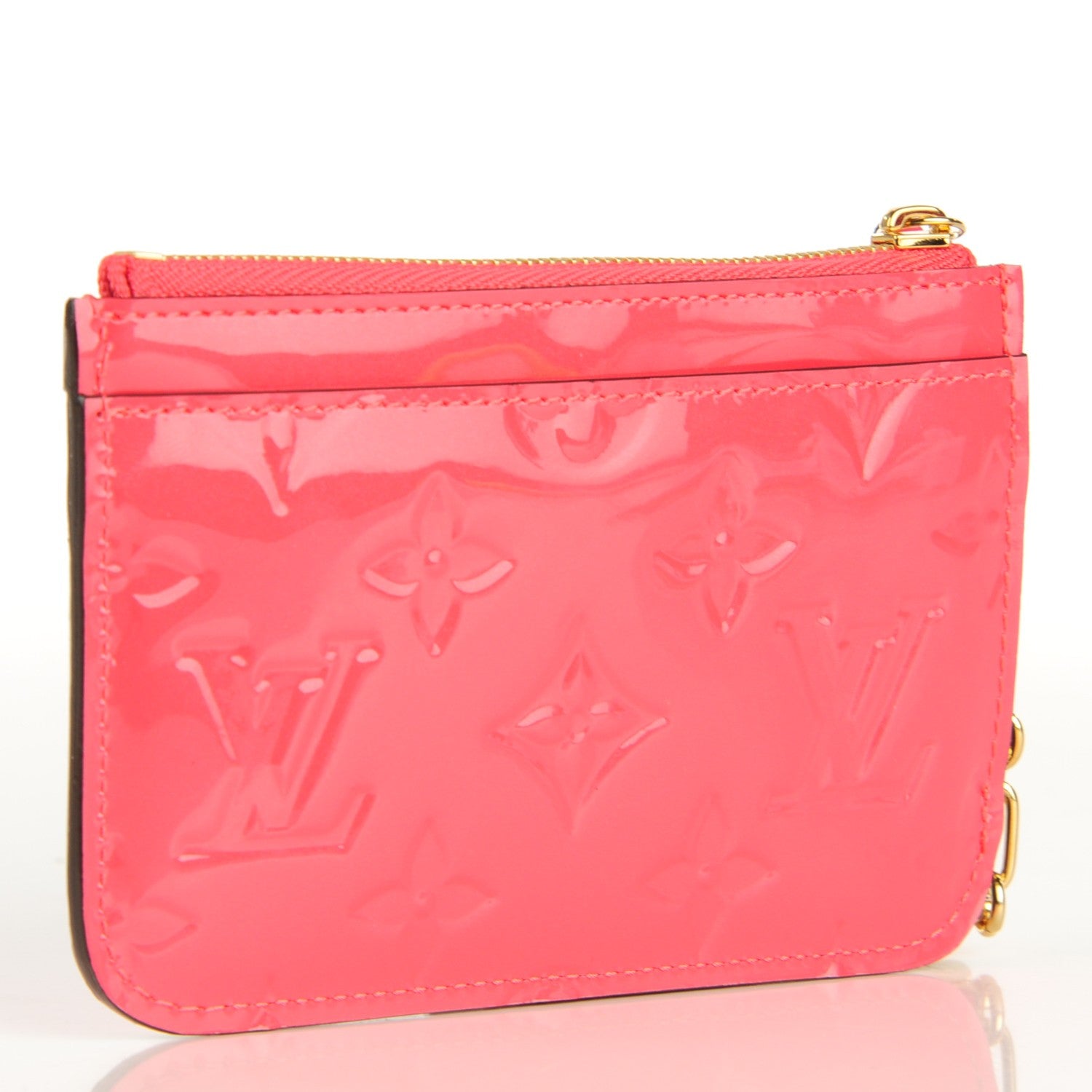 Louis Vuitton Vernis Key Pouch Rose Litchi 3 of 6