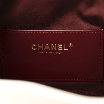 Chanel Caviar Quilted Mini Chanel 25 Handbag White 6 of 11