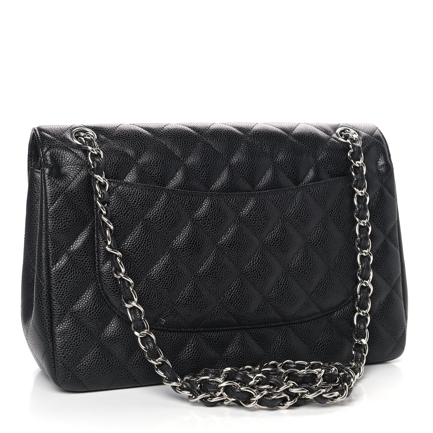Chanel Caviar Quilted Jumbo Double Flap Black 3 of 12