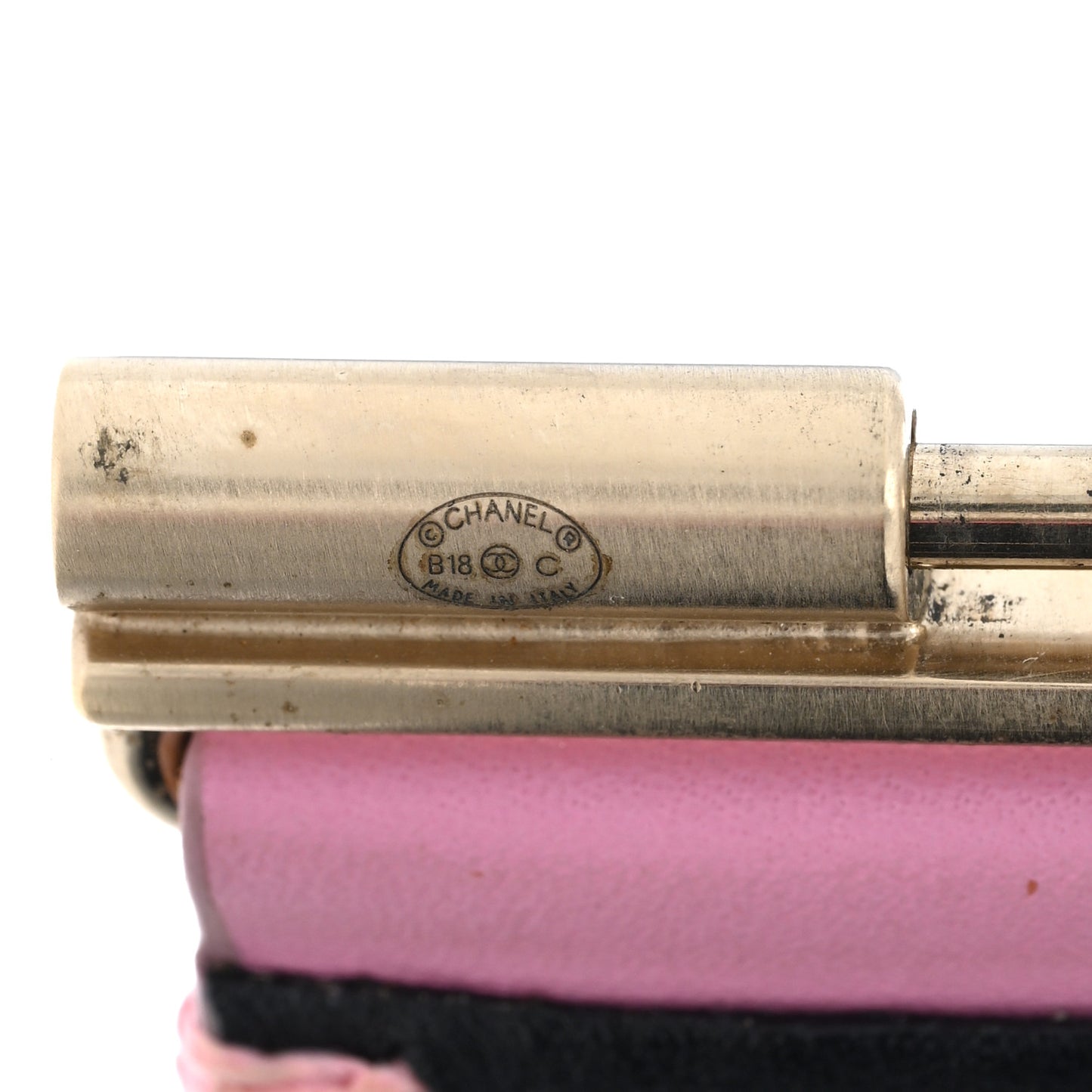 Calfskin CC Wide Cuff Pink
