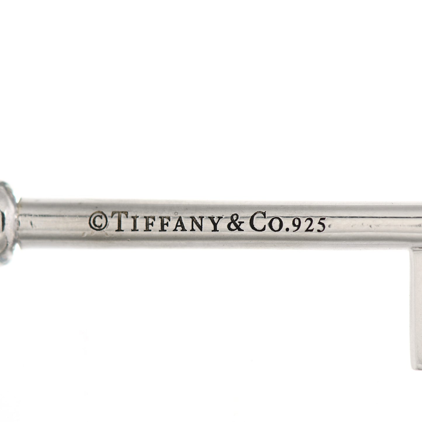 Sterling Silver Vintage Oval Key Pendant