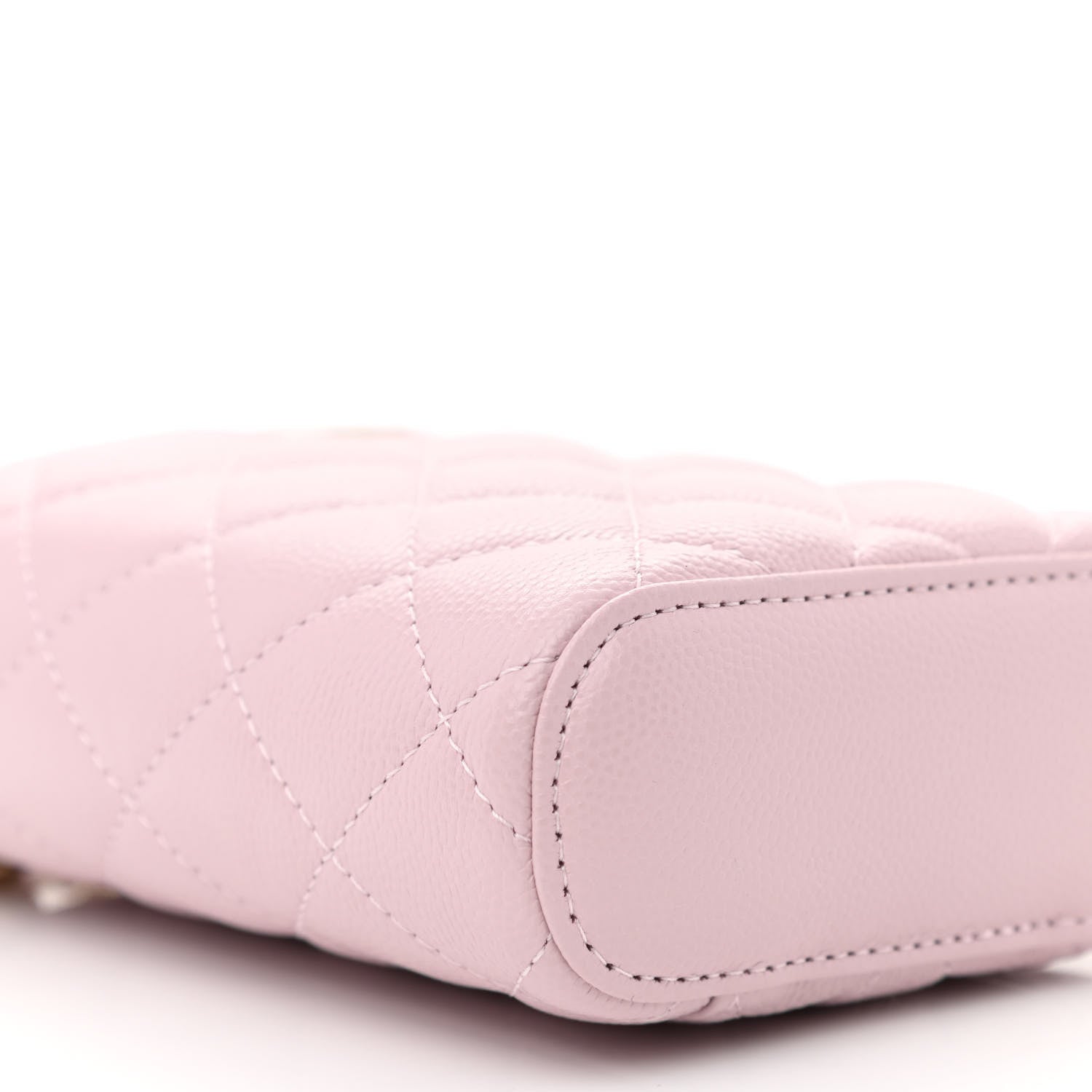 Chanel Caviar Quilted Small Vertical Coco Beauty Vanity Case With Chain Light Pink 9 of 11