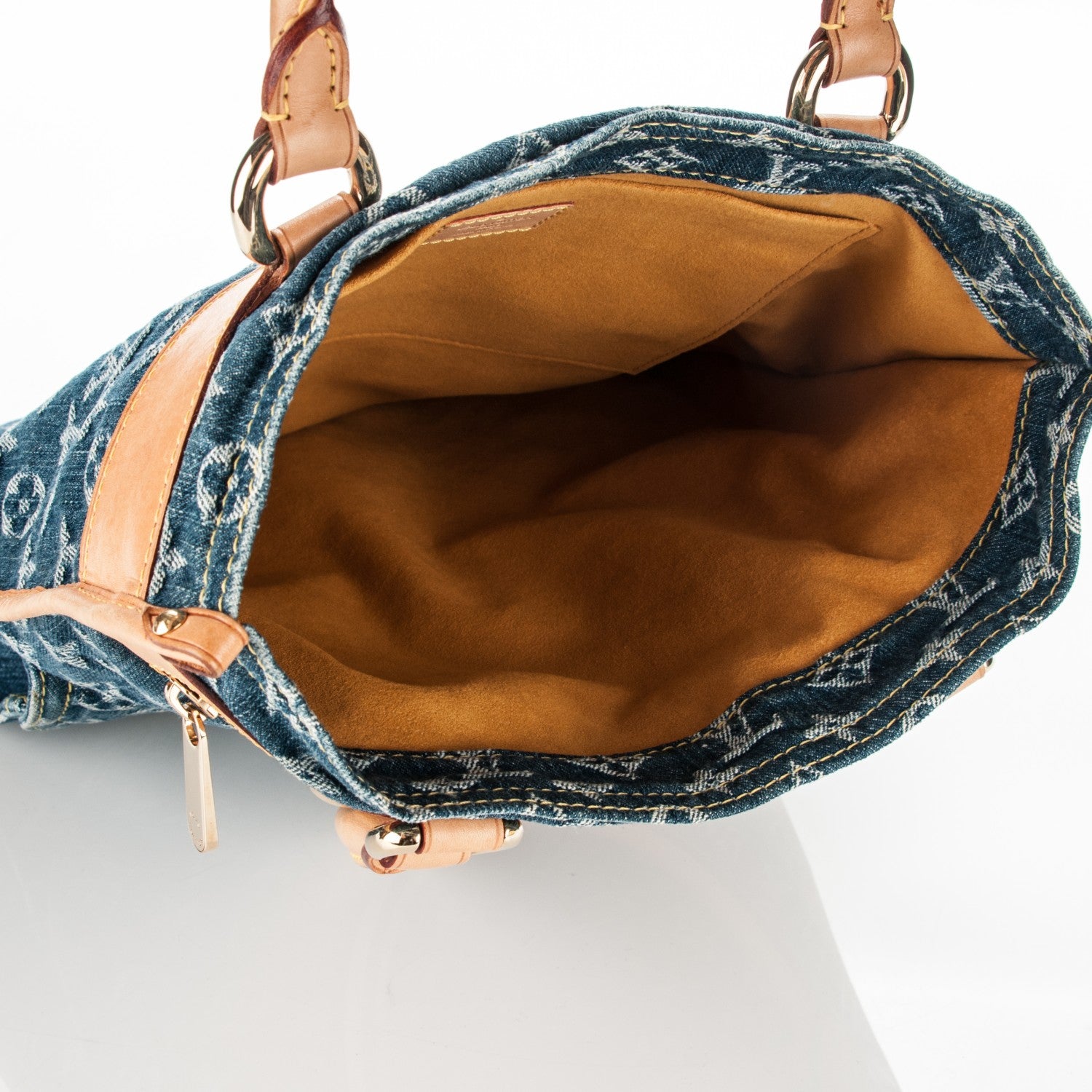 Louis Vuitton Monogram Denim Sac Plat Blue 5 of 7