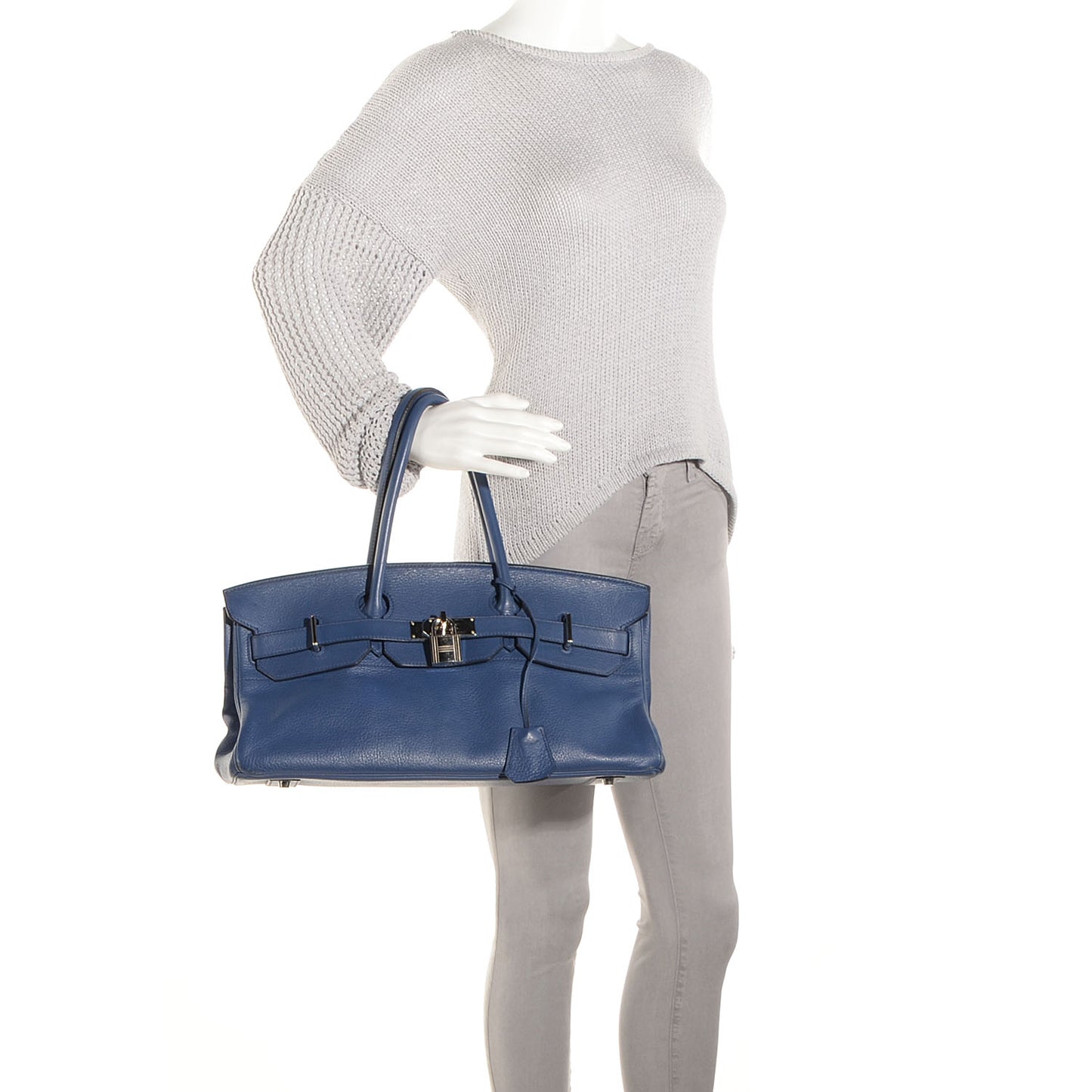 Taurillon Clemence JPG Birkin 42 Bleu Brighton