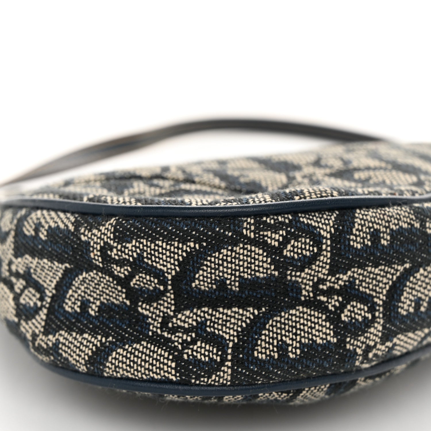 Christian Dior Monogram Mini Saddle Pochette Navy 9 of 11