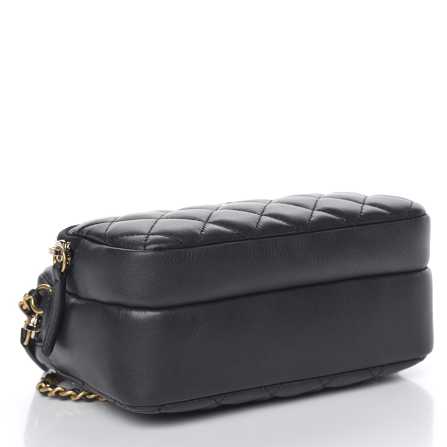 Chanel Calfskin Quilted Day Trips Camera Case Black 4 of 10