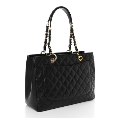 Chanel Caviar Quilted Grand Shopping Tote GST Black 3 of 9