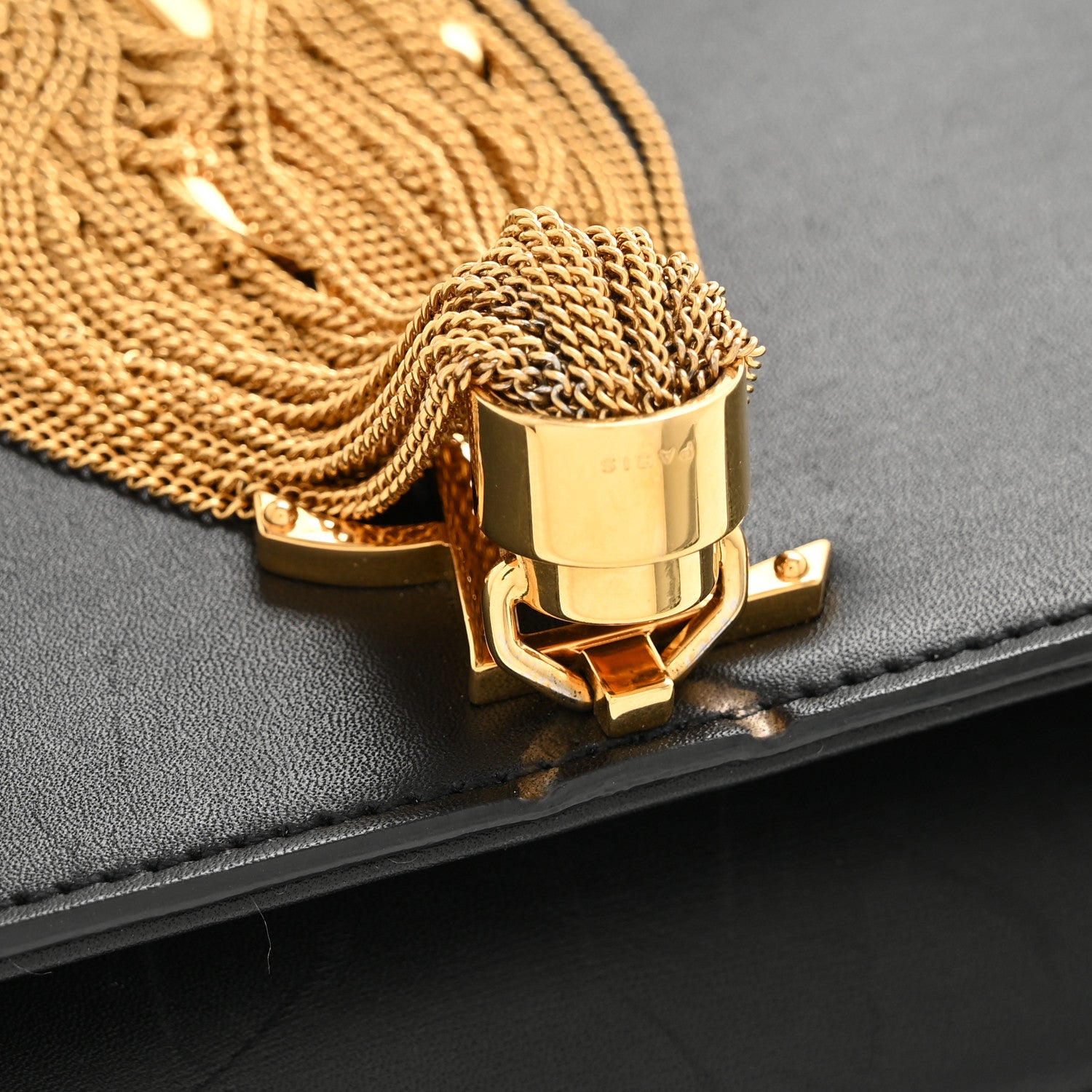 Saint Laurent Calfskin Small Classic Monogram Kate Tassel Satchel Black 12 of 15