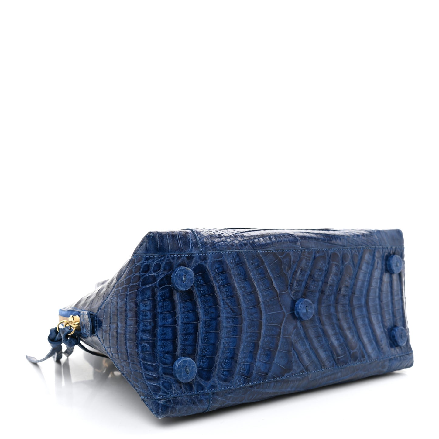 Crocodile Tote Electric Blue