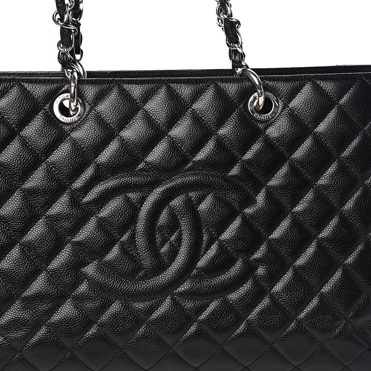 Chanel Caviar Quilted XL Grand Shopping Tote GST Black 10 of 10