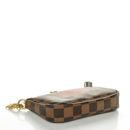 Louis Vuitton Damier Ebene Complice Trunks and Bags Mini Pochette Accessories Red 4 of 6