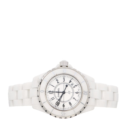 Chanel Stainless Steel Ceramic 33mm J12 Quartz Watch White 2 of 4