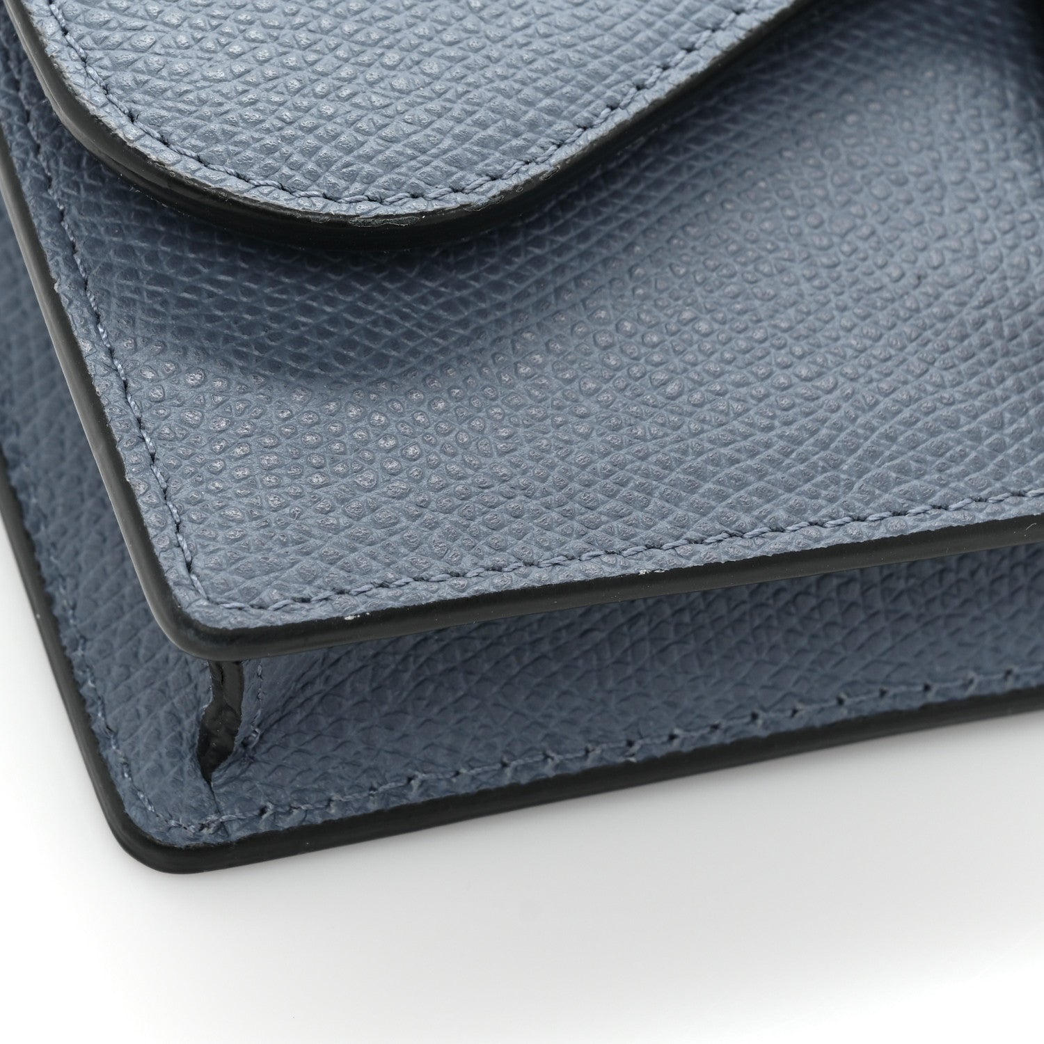 Christian Dior Grained Calfskin Saddle Belt Bag Denim Blue 10 of 12