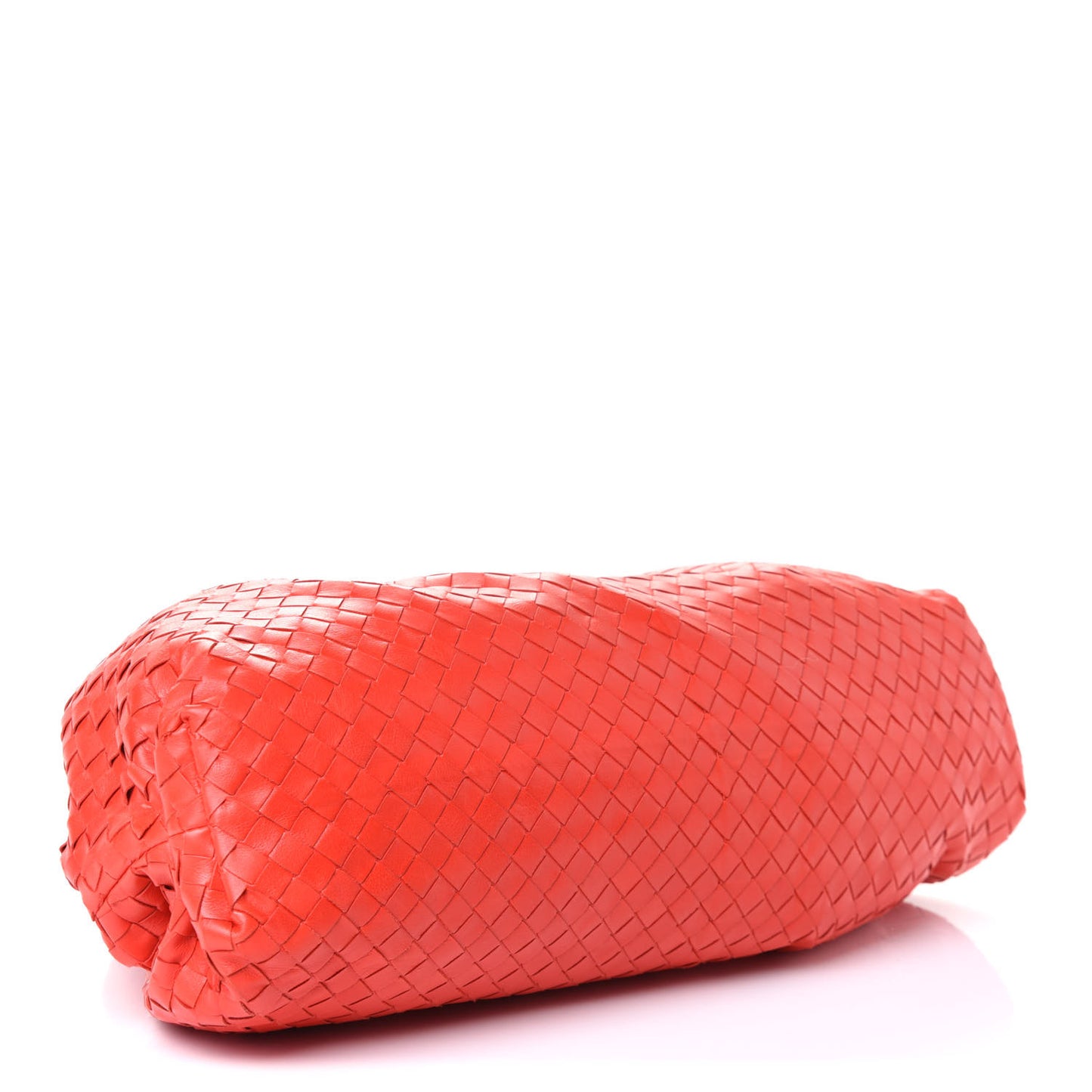 Nappa Maxi Intrecciato The Pouch Oversized Clutch Bright Red