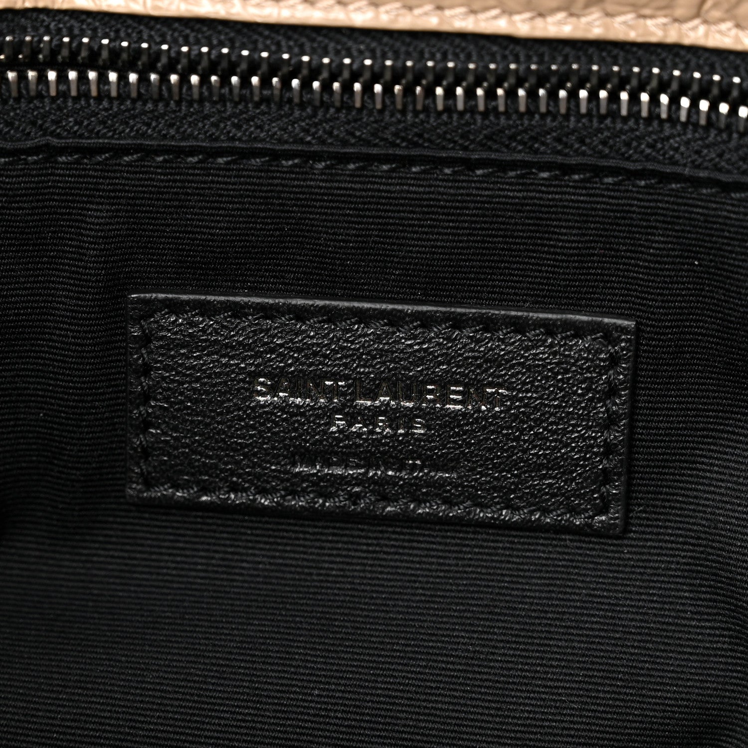 Saint Laurent Crinkled Calfskin Matelasse Monogram Medium Niki Chain Satchel Light Taupe 6 of 10