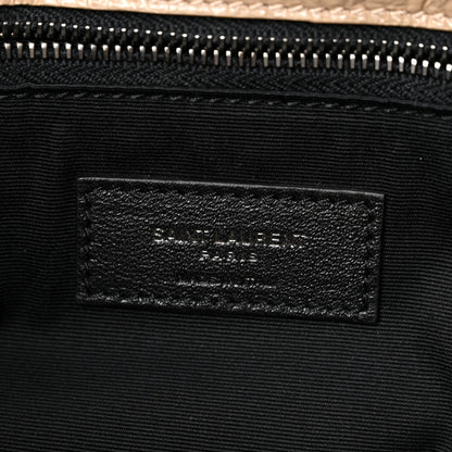 Saint Laurent Crinkled Calfskin Matelasse Monogram Medium Niki Chain Satchel Light Taupe 6 of 10