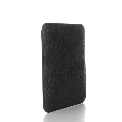 Chanel Lambskin Camellia Embossed iPad Case Black 3 of 7