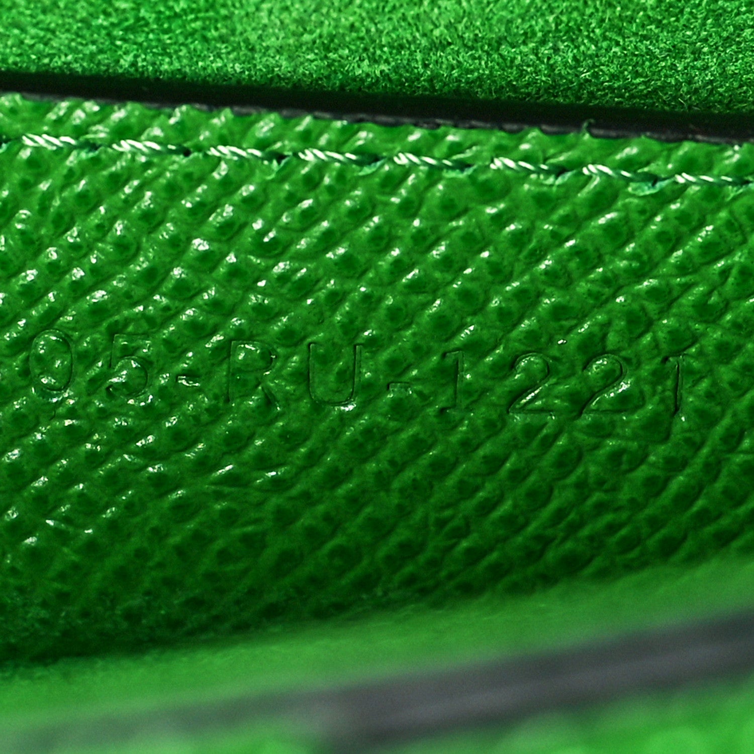 Christian Dior Grained Calfskin Saddle Bag Green 6 of 9