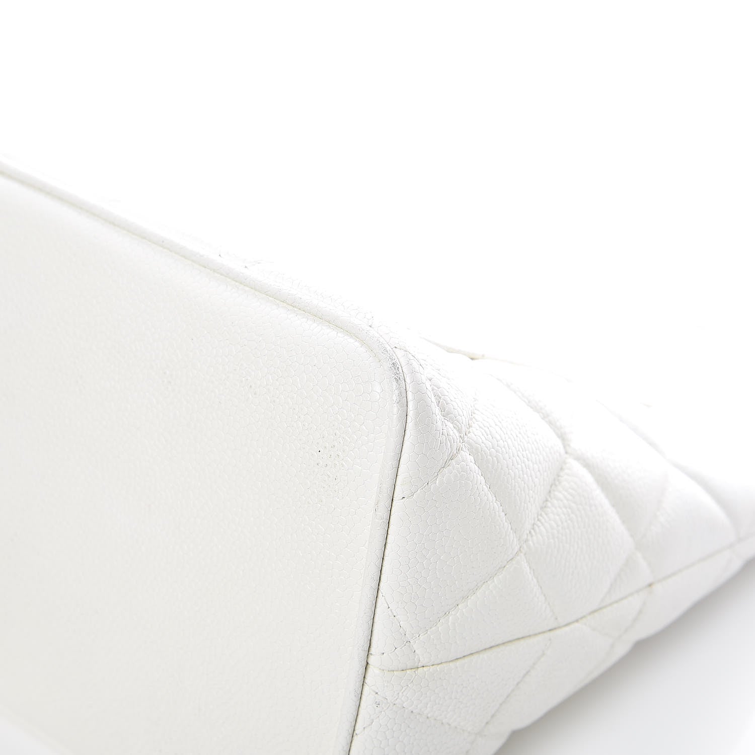 Chanel Caviar Quilted Medallion Tote White 14 of 19