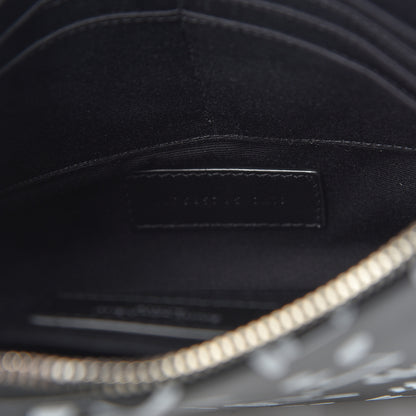 Saint Laurent Calfskin Musical Notes Zip Pouch Black 7 of 12