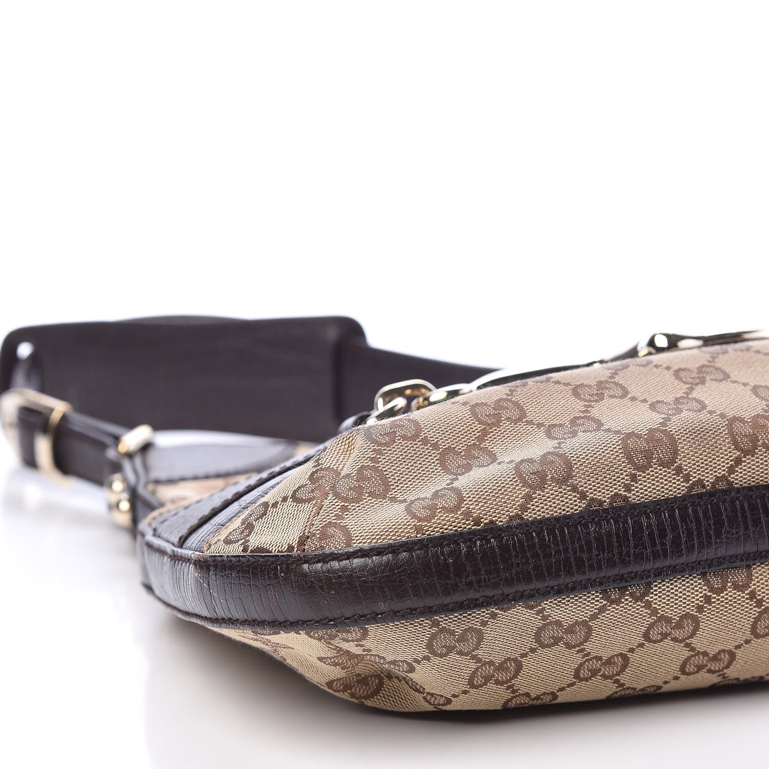 Gucci Monogram Hasler Hobo Dark Brown 6 of 13
