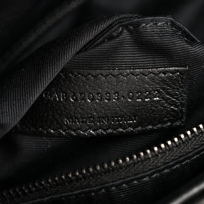 Saint Laurent Lambskin Quilted Toy Loulou Puffer Monogram Monochrome Chain Satchel Black 7 of 12