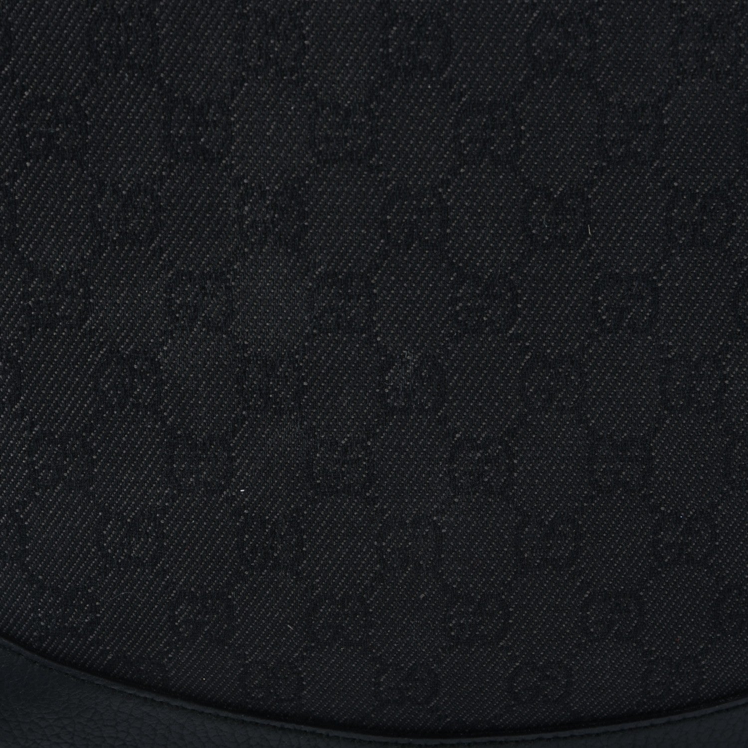 Gucci Denim Monogram Large Half Moon Hobo Black 9 of 11