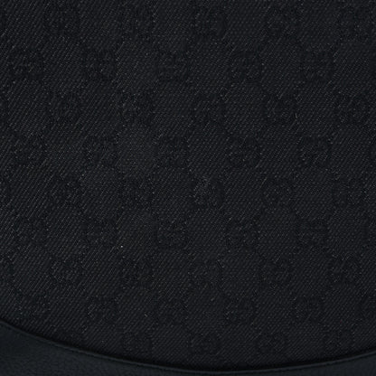 Gucci Denim Monogram Large Half Moon Hobo Black 9 of 11