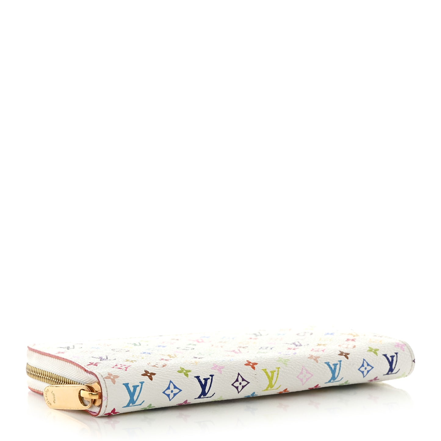 Monogram Multicolor Zippy Wallet White Litchi