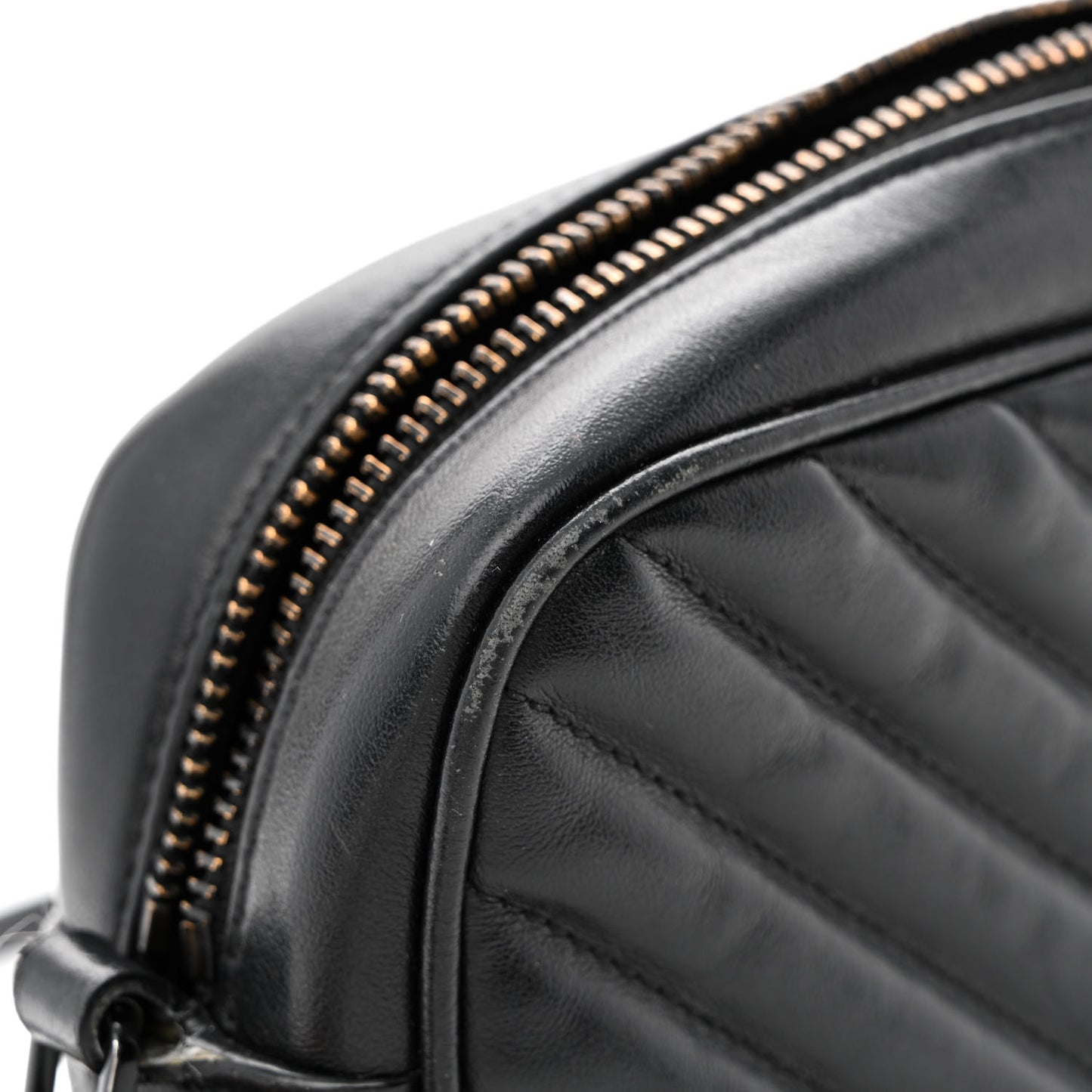 Calfskin Matelasse Monogram Monochrome Lou Camera Bag Black