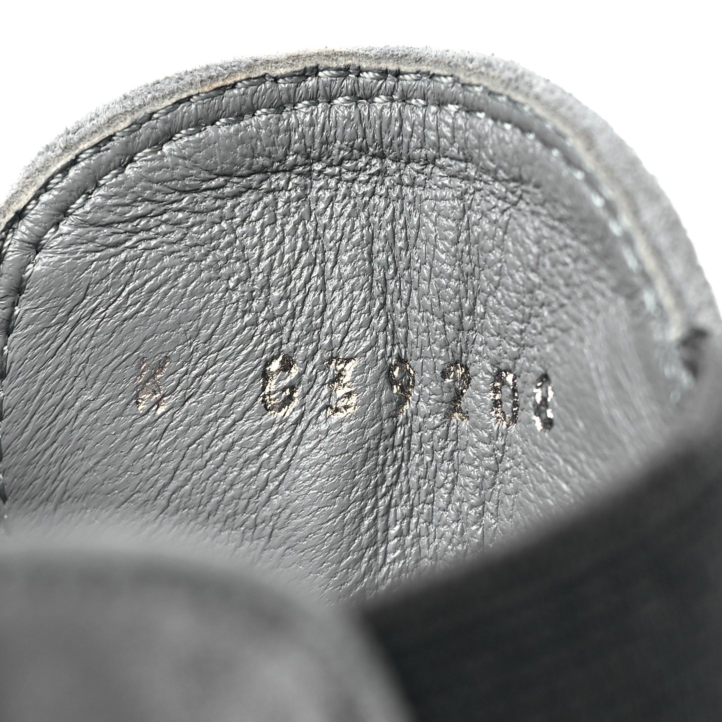 Suede Lambskin Cap Toe Ankle Boots 36.5 Grey