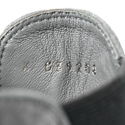 Chanel Suede Lambskin Cap Toe Ankle Boots 36.5 Grey 8 of 9