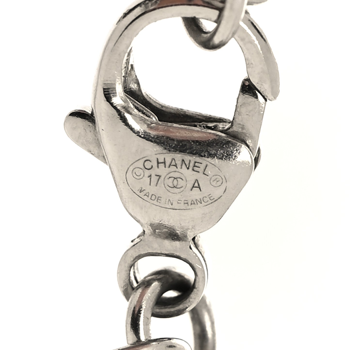 Twisted Chain Link Crystal CC Choker Necklace Ruthenium