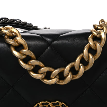 Chanel Lambskin Quilted Large Chanel 19 Flap Black 8 of 10